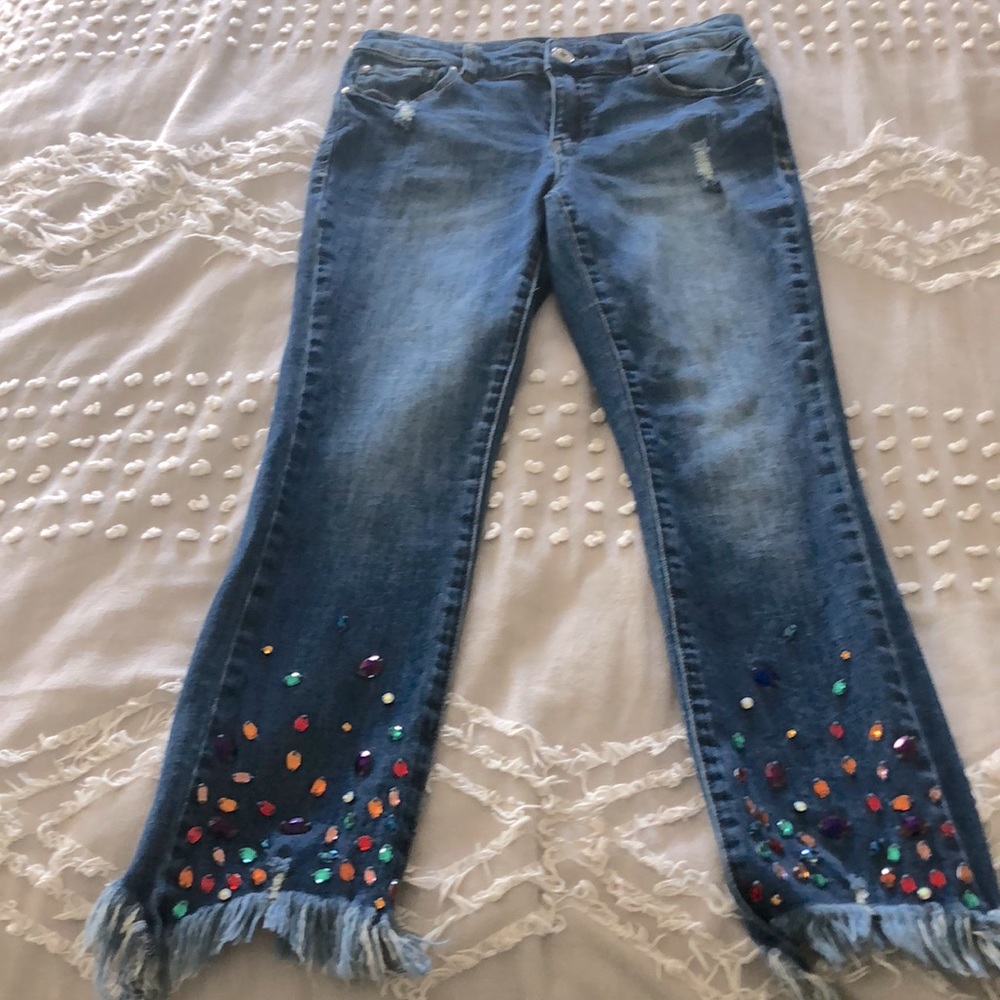 INC Gem Studded Jeans
